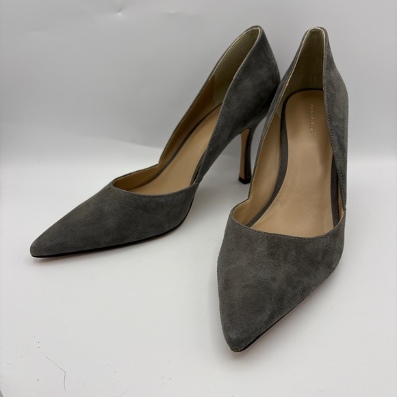 Ann Taylor Shoes - Ann Taylor Gray Suede Heels 9